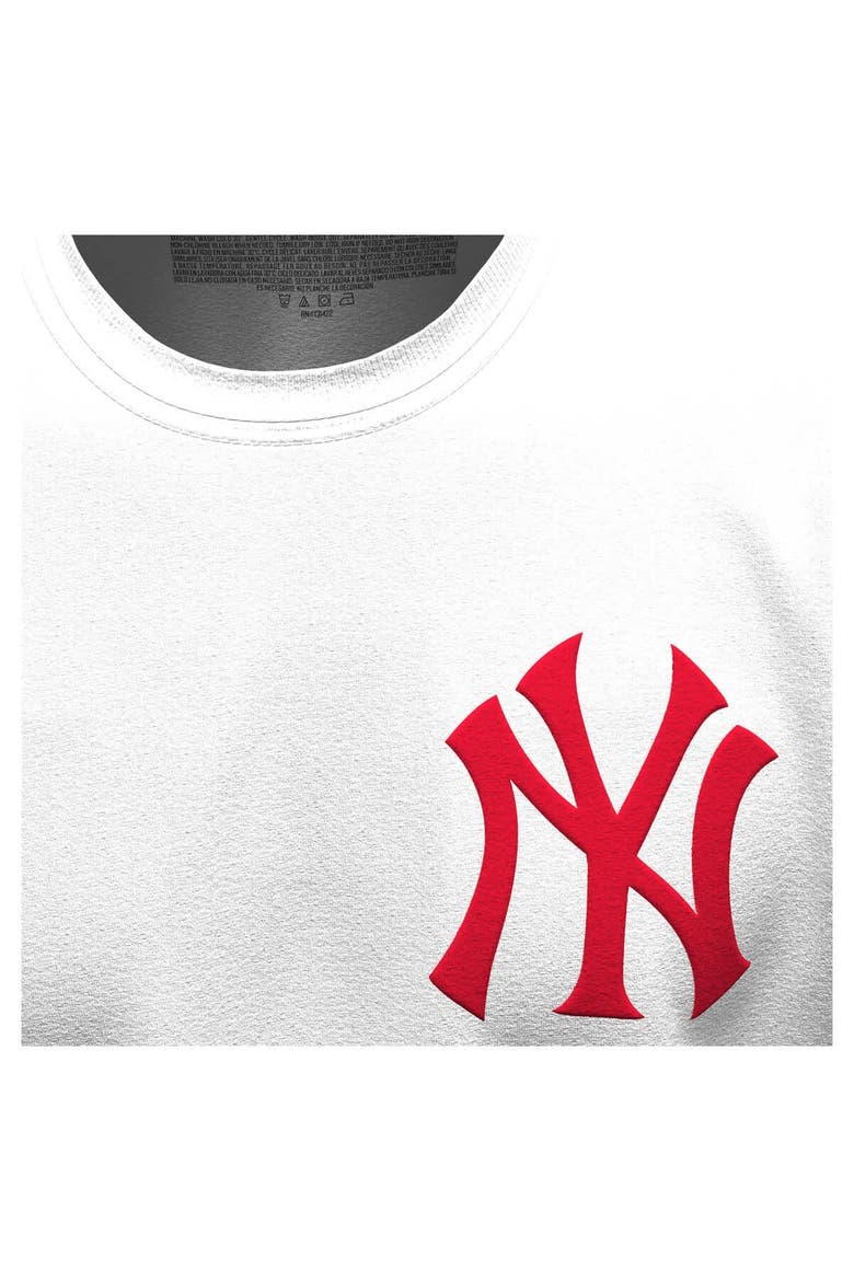 Women's Fanatics White New York Yankees Baseball Stitch Spirit Jersey Long Sleeve T-Shirt, Alternate, color, White