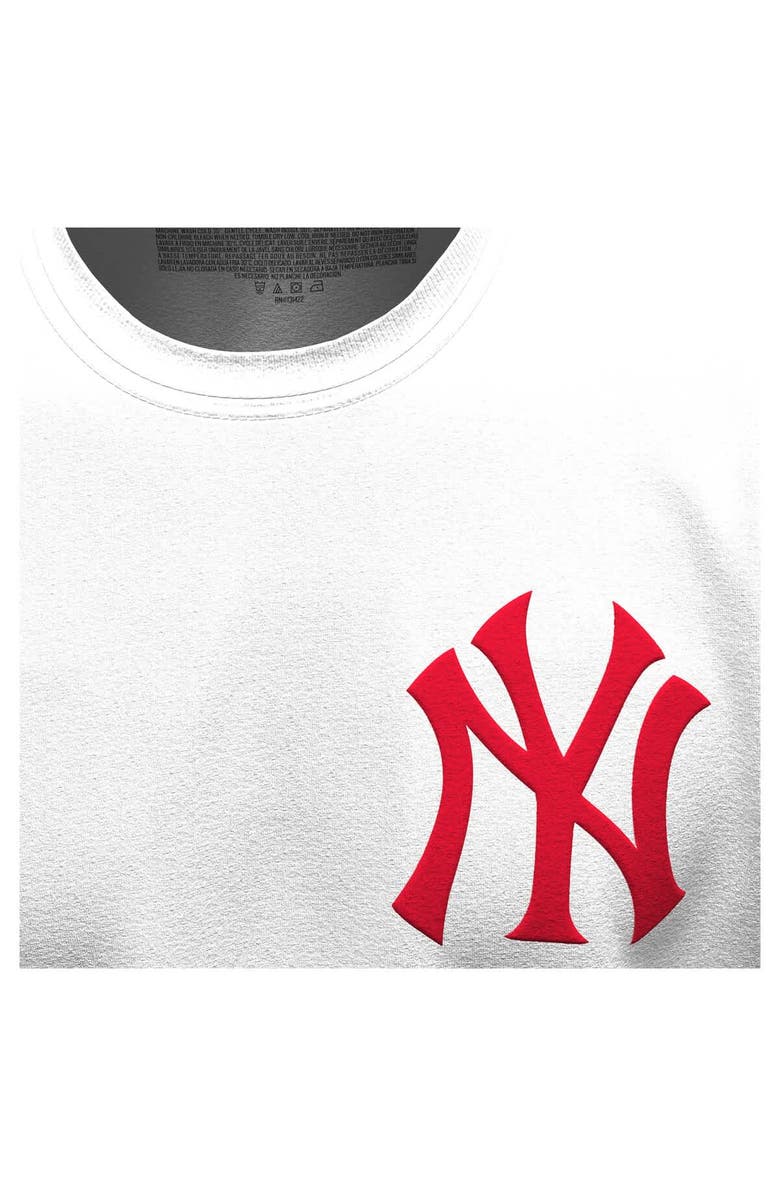 FANATICS Women's Fanatics White New York Yankees Baseball Stitch Spirit Jersey Long Sleeve T-Shirt, Alternate, color, White