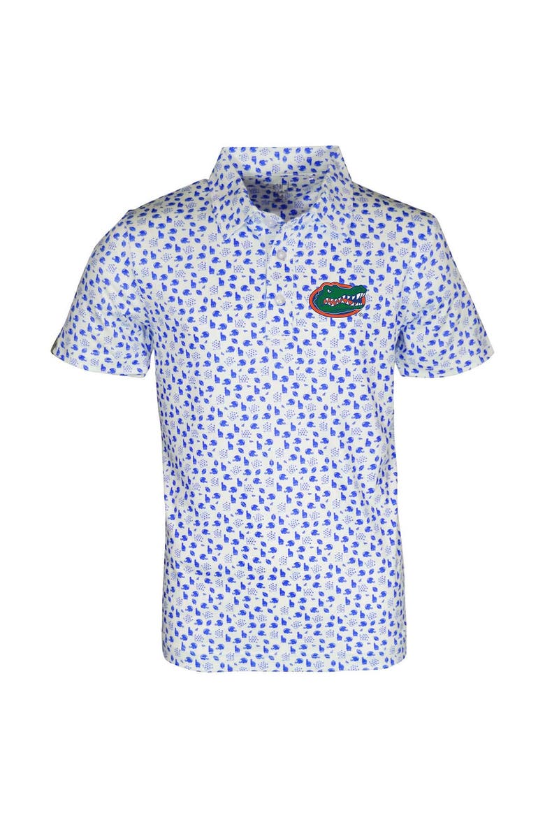 Toddler Garb White Florida Gators Earnest Allover Print Polo, Main, color, White