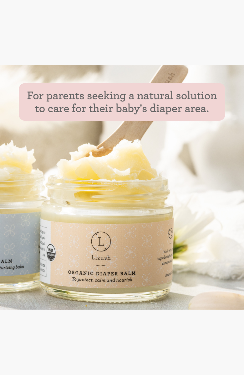 Lizush ORGANIC DIAPER BALM, Alternate, color, NO COLOR