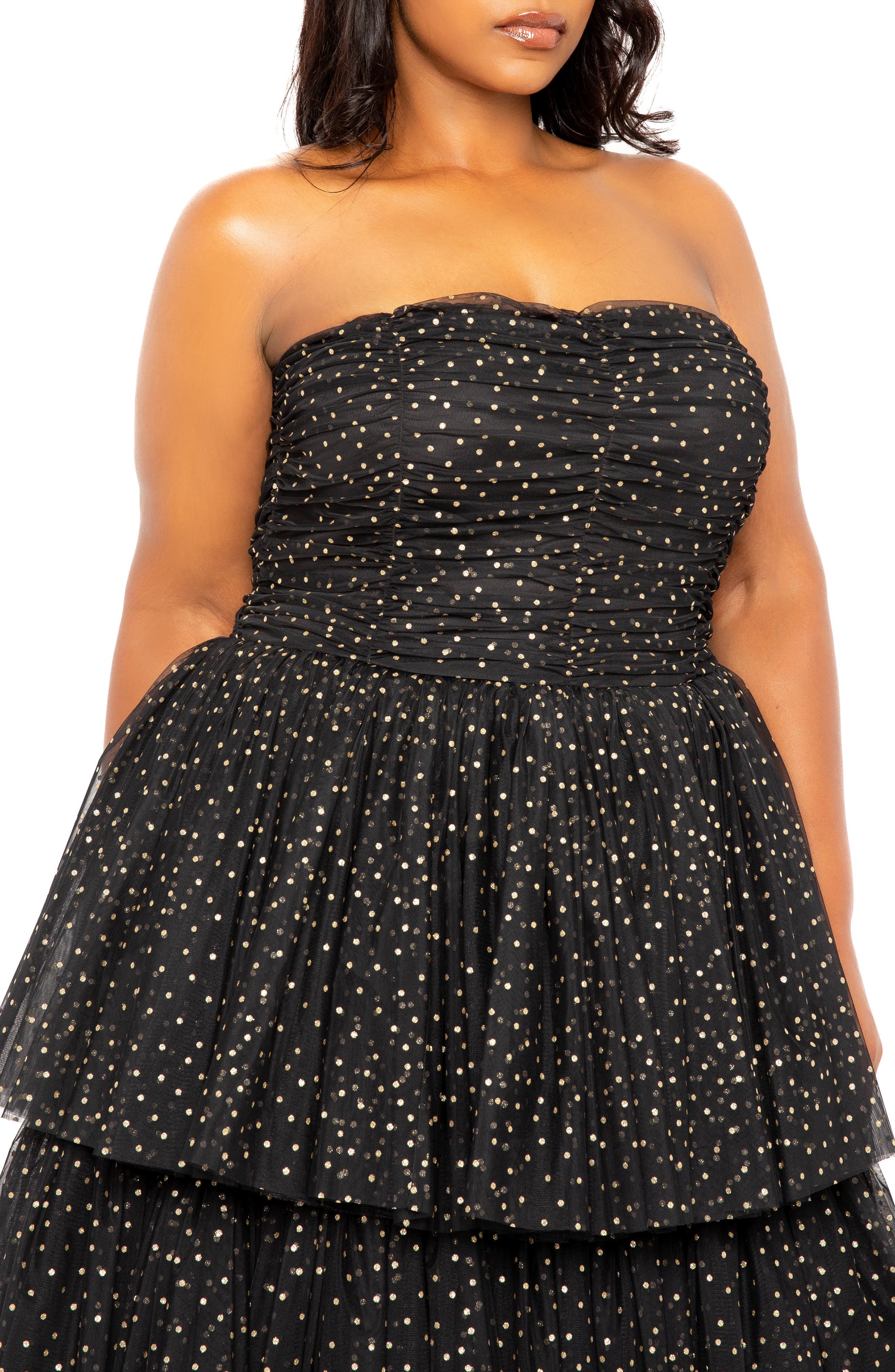metallic polka dot dress Living Coral Copper Metallic Polka Dots Polka Dots A-Line Dress by ColorFlowArt