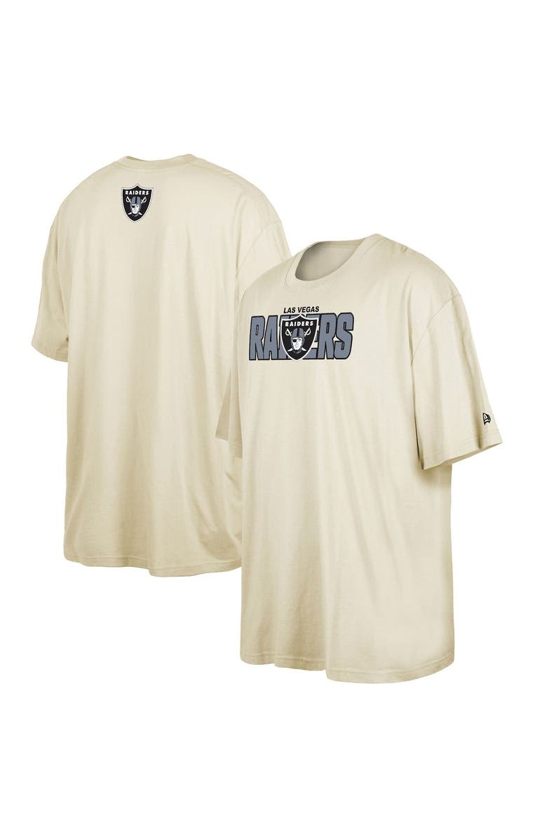 New Era Men's New Era  Cream Las Vegas Raiders 2023 NFL Draft Big & Tall T-Shirt, Main, color, Cream