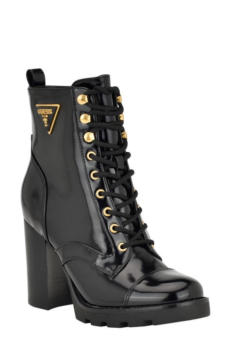 Women s GUESS Combat Boots Nordstrom