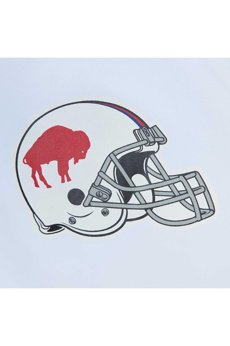 Men's Mitchell & Ness  White Buffalo Bills Team Burst Warm-Up Full-Zip Jacket, Alternate, color, White