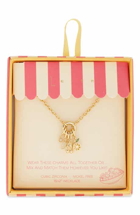 Leith Cubic Zirconia Fruit Charm Necklace