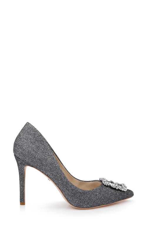 Badgley Mischka Collection Cher Crystal Embellished Pump In Gray