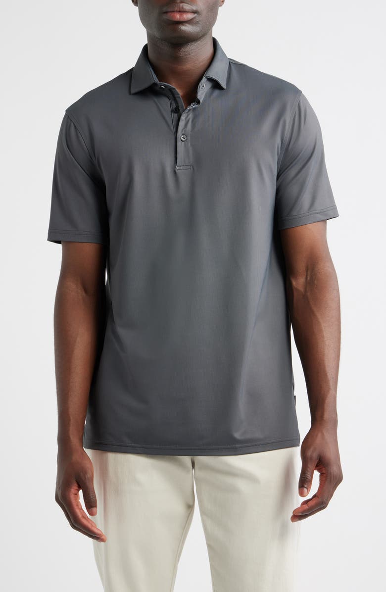Stone Rose Bird's Eye Performance Polo, Main, color, 