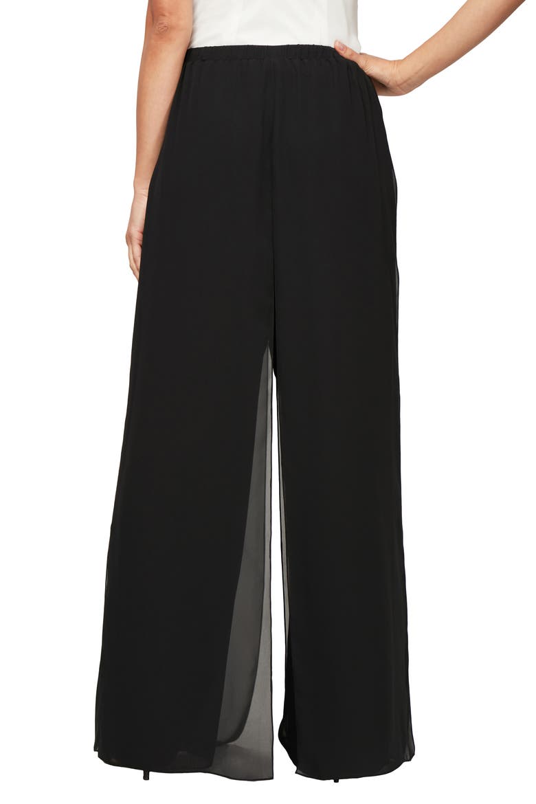 Carwash Wide Leg Pants, Alternate, color, BLACK