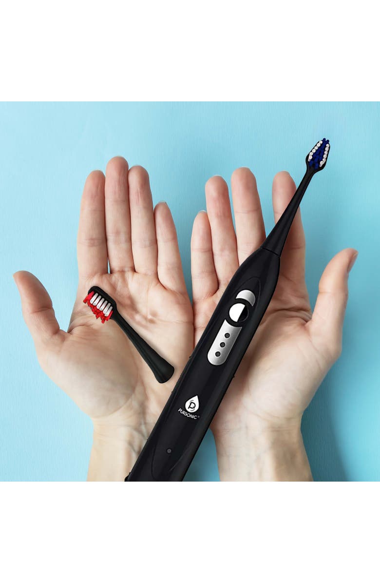 PURSONIC SPM Sonic movement Rechargeable Electric Toothbrush - Black, Alternate, color, Black