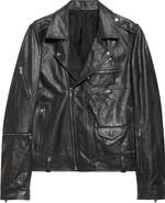 Rick Owens Hollywood Bauhaus Stooges Leather Jacket