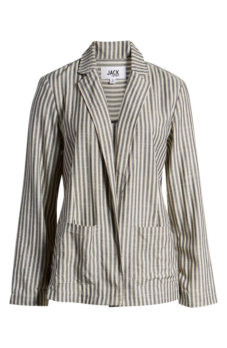 JACK BY BB DAKOTA The Girlfriend Ticking Stripe Blazer, Alternate, color,