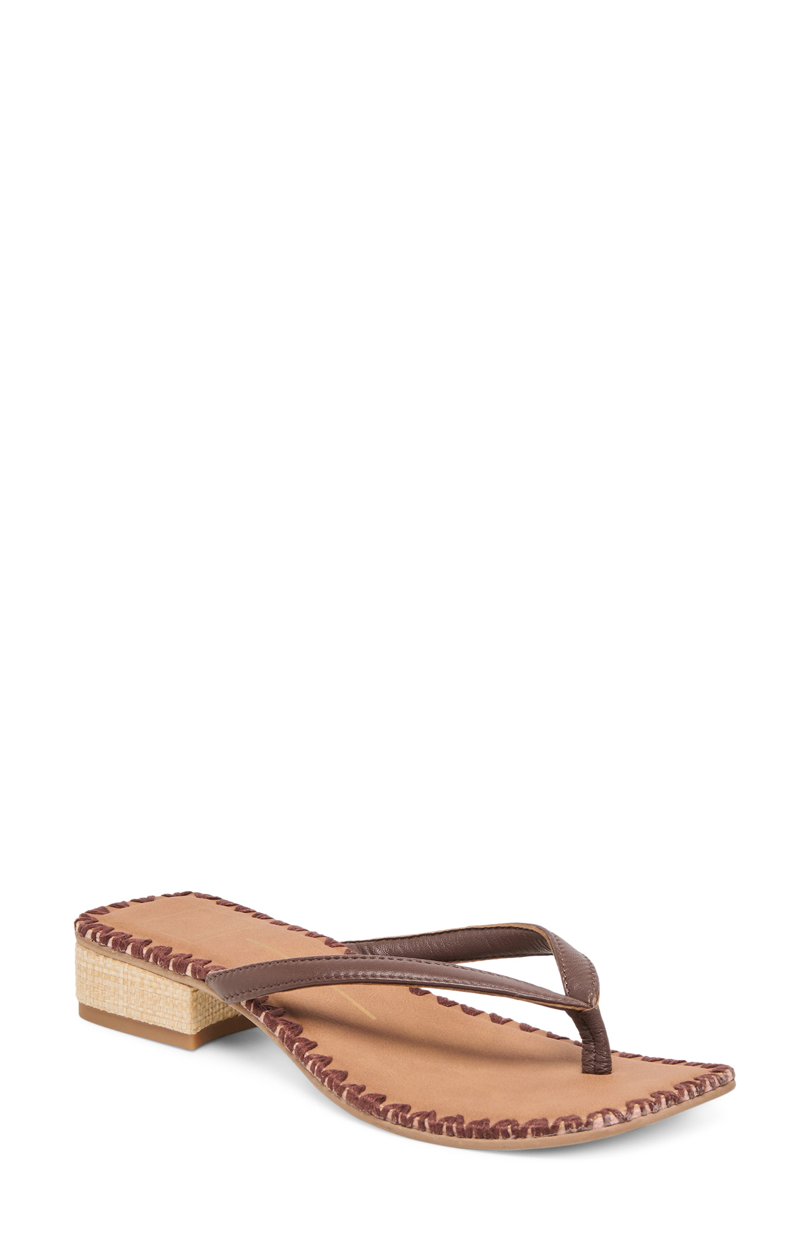 Dolce Vita Barty Flip Flop, Main, color, Dark Brown Stella