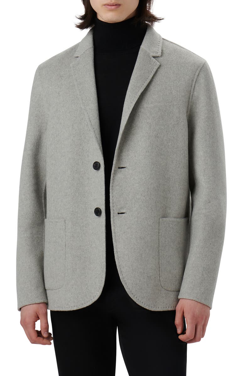 Bugatchi Wool Blend Double Button Blazer, Main, color, Platinum