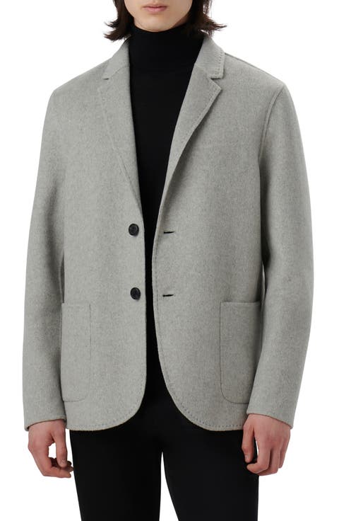 Wool Blend Double Button Blazer