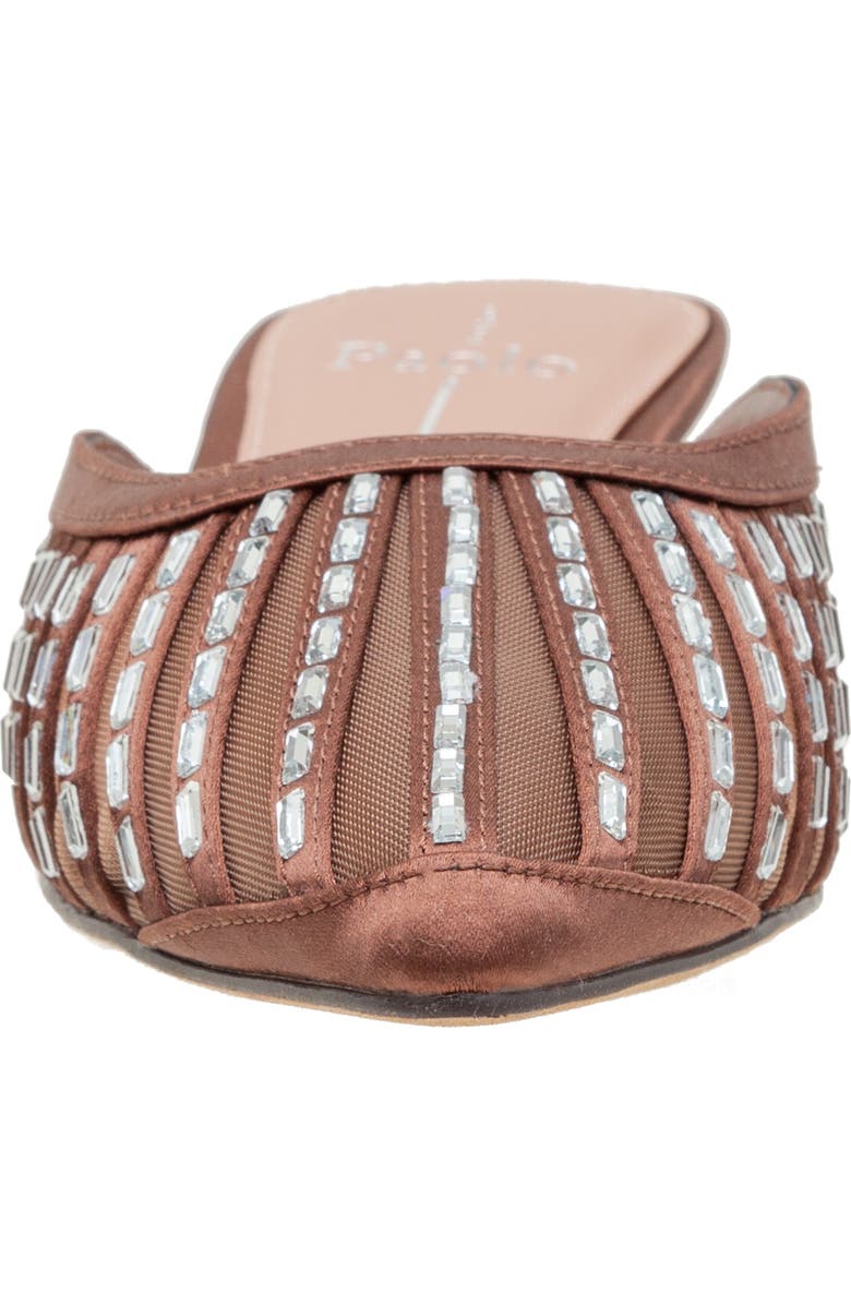 Linea Paolo Inka Pointed Toe Kitten Heel Mule, Alternate, color, Chocolate