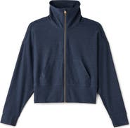 Rhone Atmosphere Crop Zip Sweatshirt