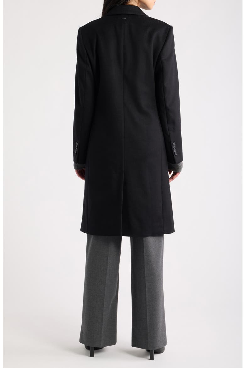 Classic Recycled Wool Coat, Alternate, color, BLACK
