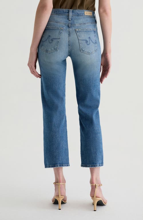 Ag Brinley Mid Rise Ankle Straight Leg Jeans In Blue