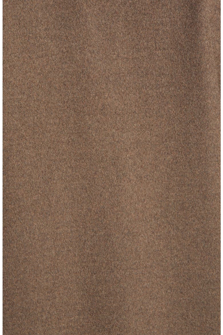 Wool Blend Coat, Alternate, color, MELANGE BROWN