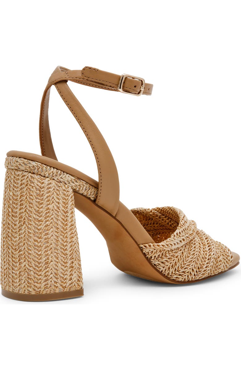 Steve Madden Mandy Ankle Strap Sandal, Alternate, color, Raffia