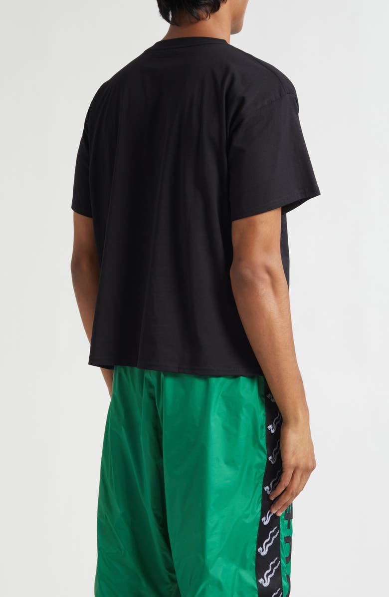 LU'U DAN Ghostriders Boxy Graphic T-Shirt, Alternate, color, Black / Green Ghost Riders