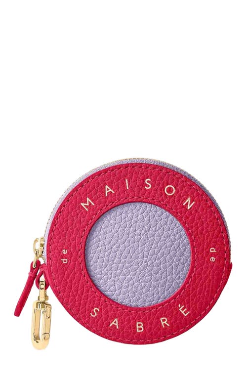 MAISON de SABRÉ Leather Coin Purse in Fuchsia Lavender at Nordstrom
