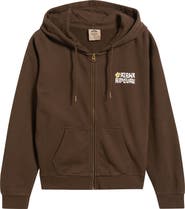 Rip Curl Aloha State Full Zip Relaxed Cotton Hoodie