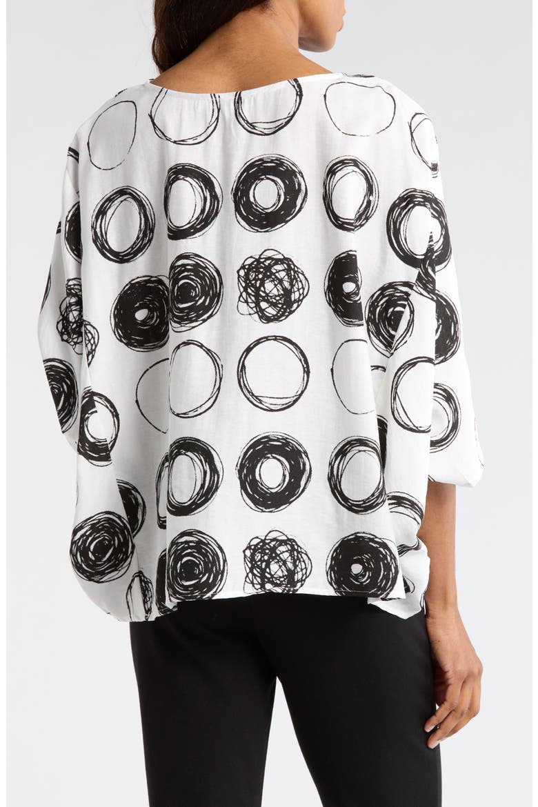Scribble Dot Top, Alternate, color, WHITE