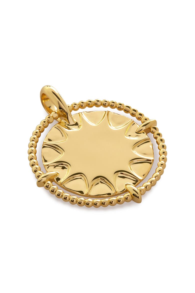 Talisman Sun Pendant Charm, Alternate, color, 18KT GOLD VERMEIL