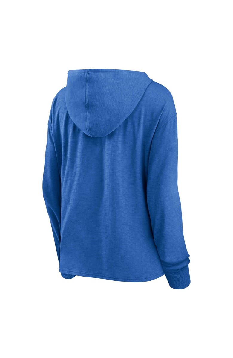 FANATICS Women's Fanatics Branded Royal Quebec Nordiques Heritage Salvation Waffle Pullover Hoodie, Alternate, color, 