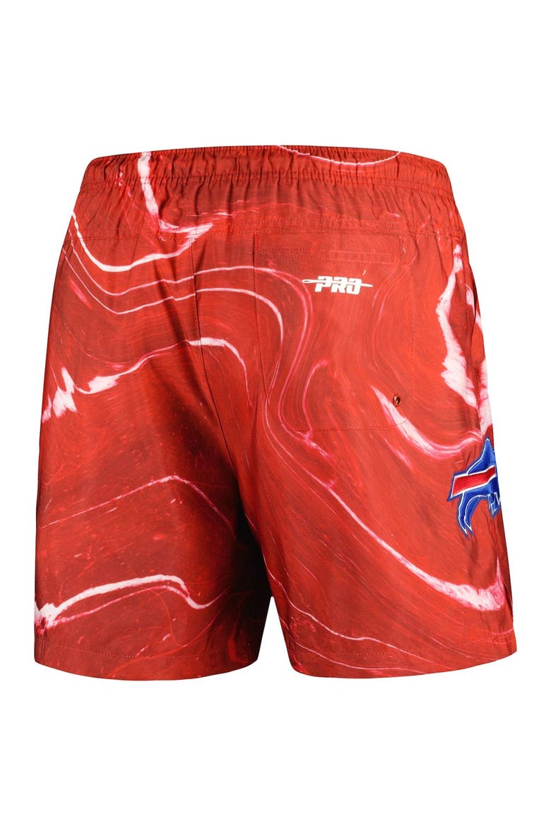 Men's Pro Standard Red Buffalo Bills Allover Marble Print Shorts, Alternate, color, Red