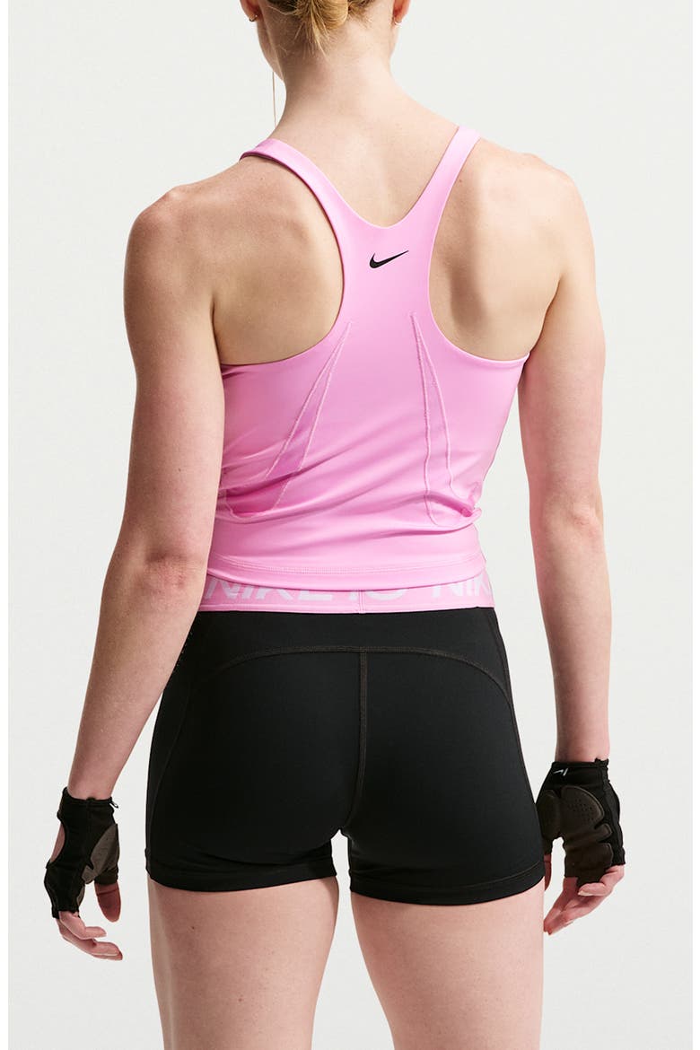 Pro Dri-FIT Racerback Tank, Alternate, color, PINK RISE/ BLACK