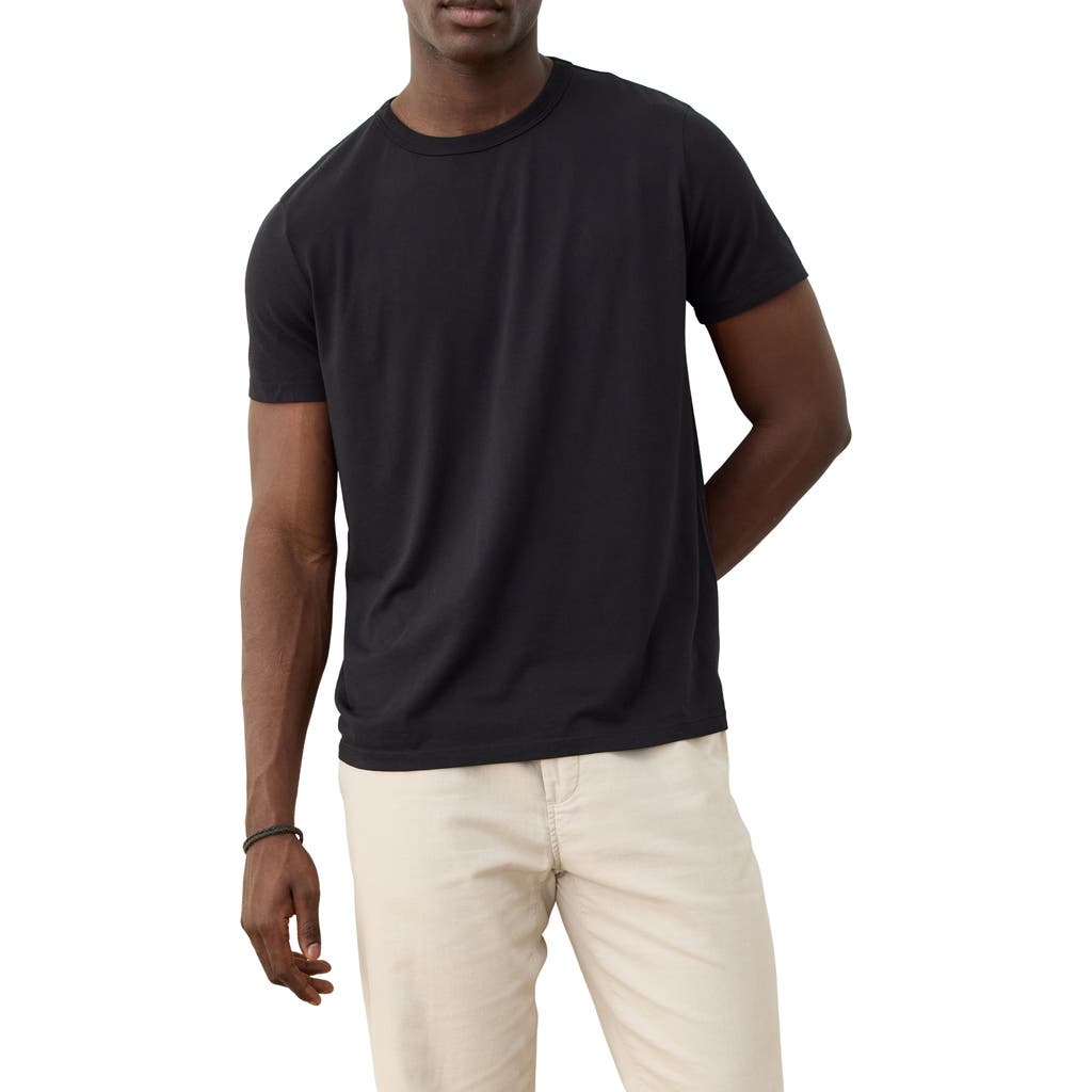 Marine Layer Signature Crewneck T-shirt In Black