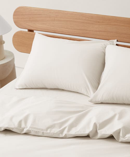 Pact Organic Room Service Sateen Sham 2-pack In Neutral