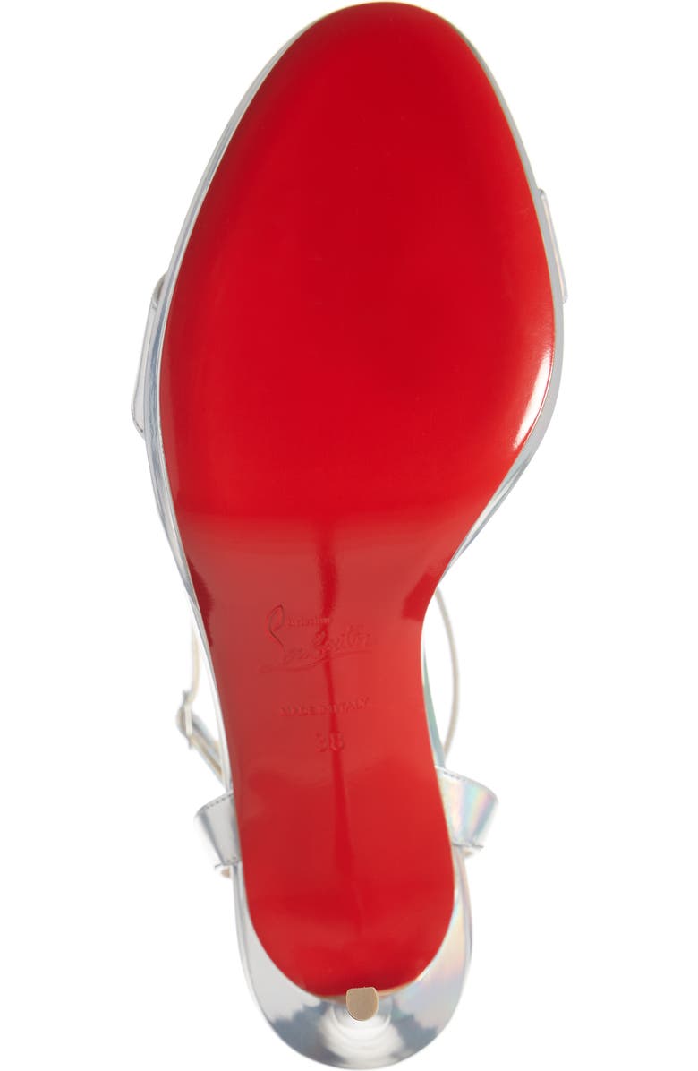 Christian Louboutin Loubi Queen Ankle Strap Sandal, Alternate, color,