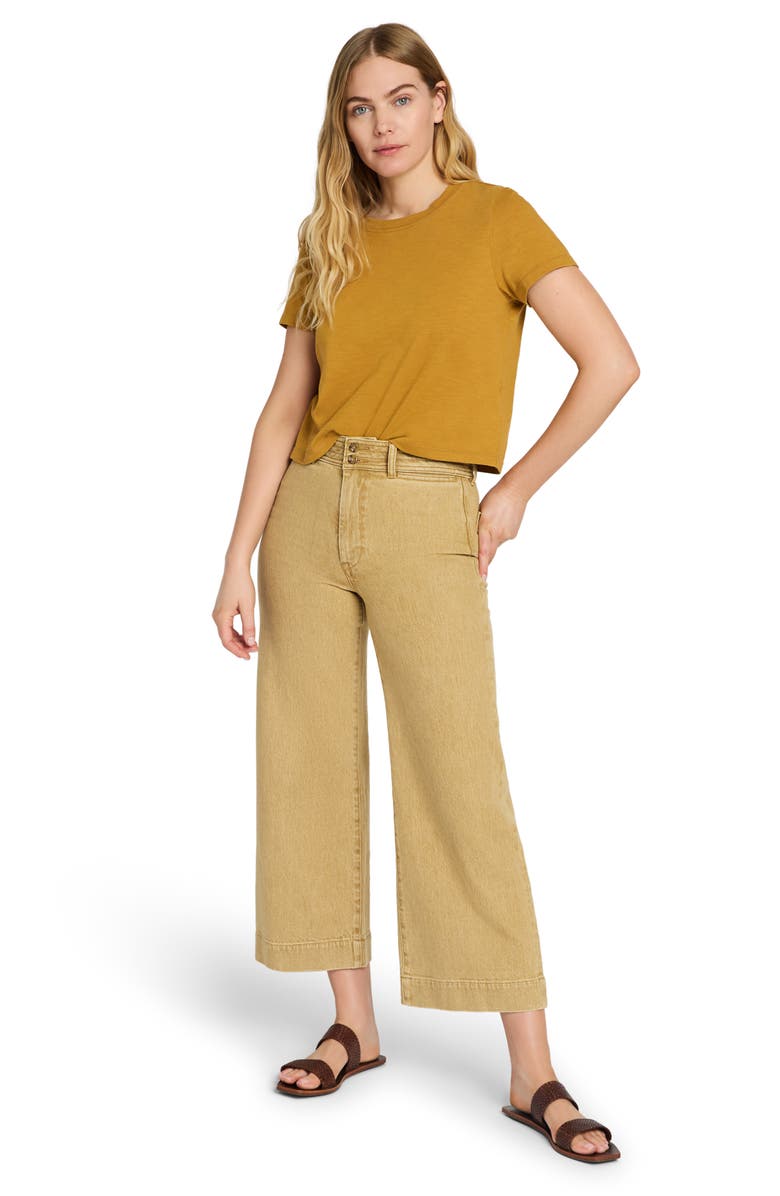 Faherty Harbor Crop Wide Leg Pants, Alternate, color, 