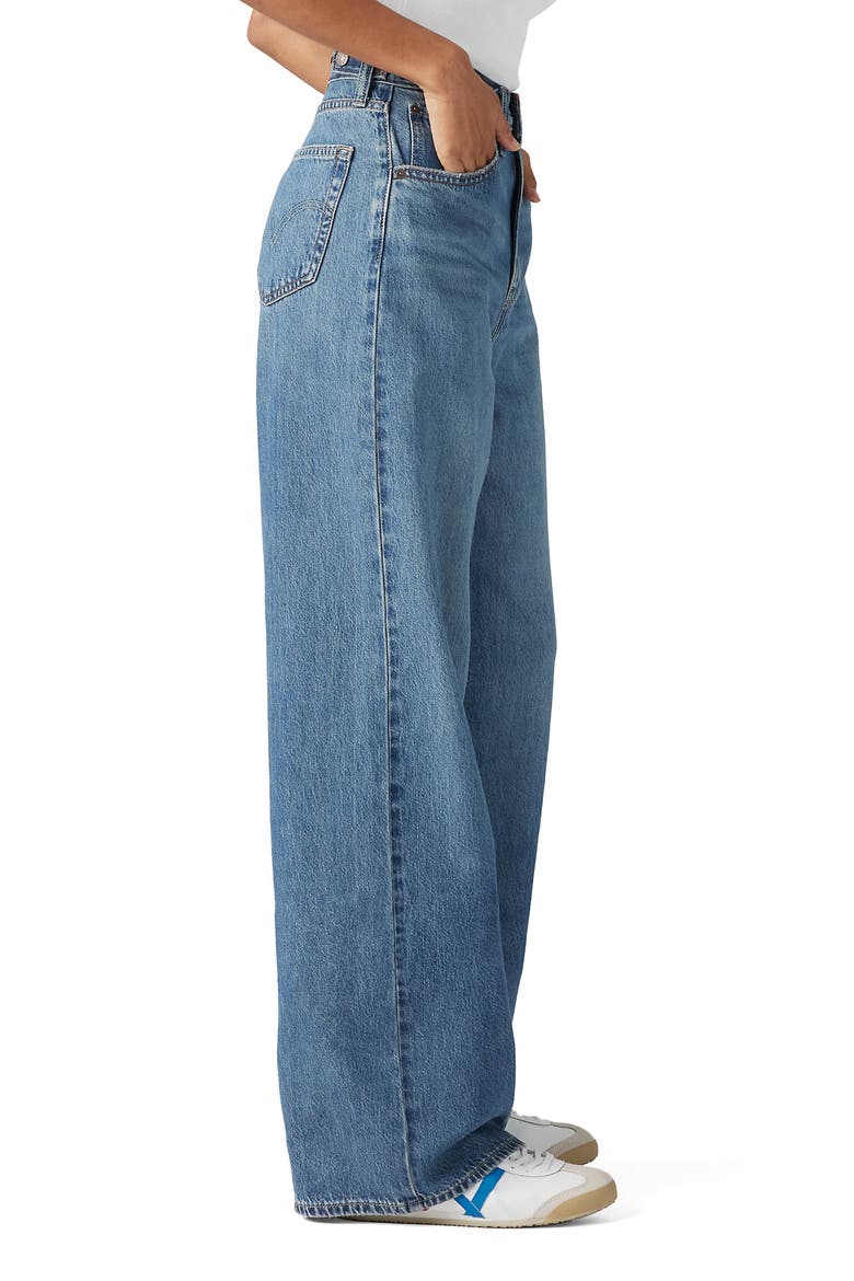 Cinch Baggy Wide Leg Jeans, Alternate, color, CHASING DREAMS