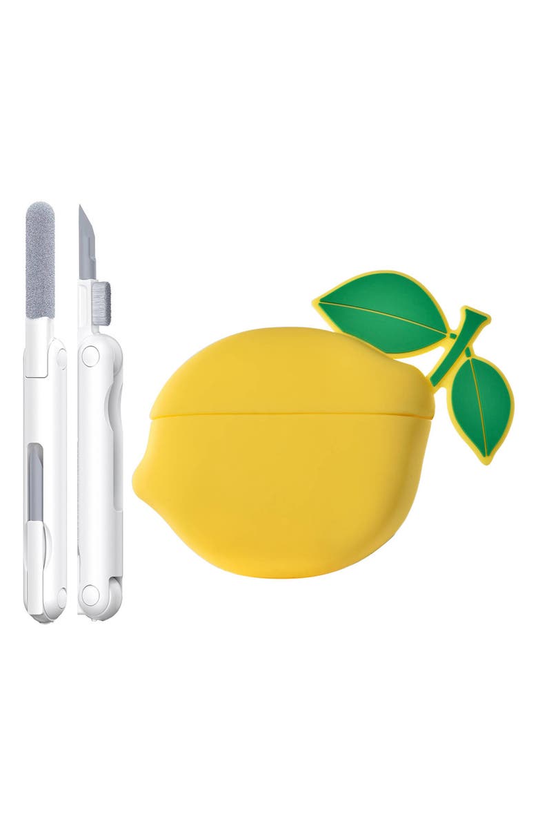 The Posh Tech Lemon AirPods Pro Case & Cleaning Tool, Alternate, color, 