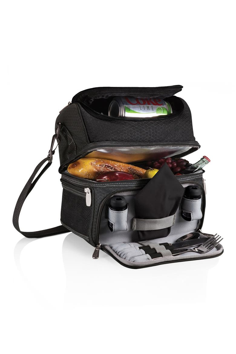 Picnic Time Pranzo Lunch Cooler Bag, Alternate, color, BLACK