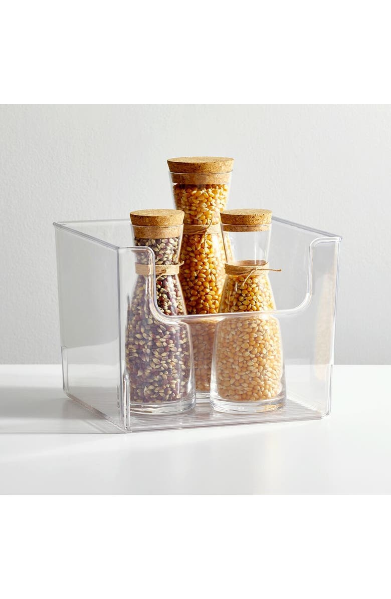 mDesign Kitchen Plastic Storage Organizer Bin with Open Front - 8 Pack, Alternate, color, 