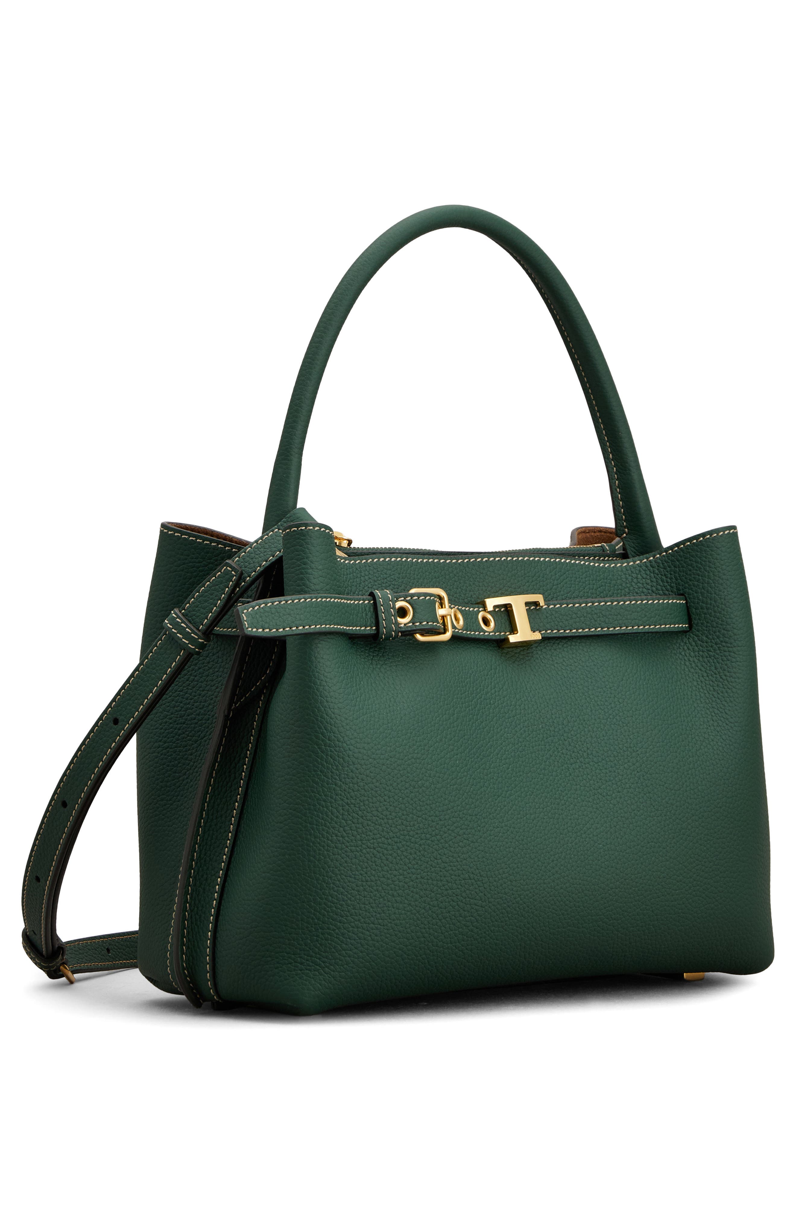 Tod's Mini T Timeless Leather Top Handle Bag, Alternate, color, 