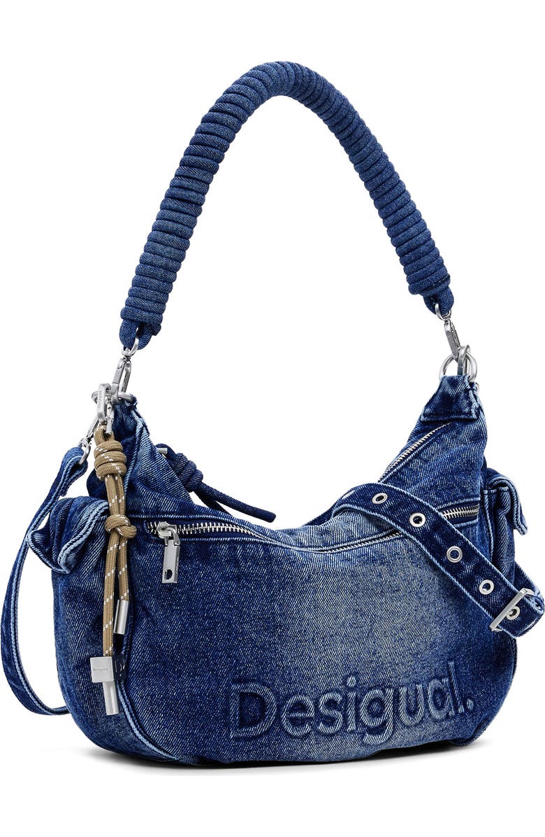 Desigual Denim Shoulder Bag, Alternate, color,