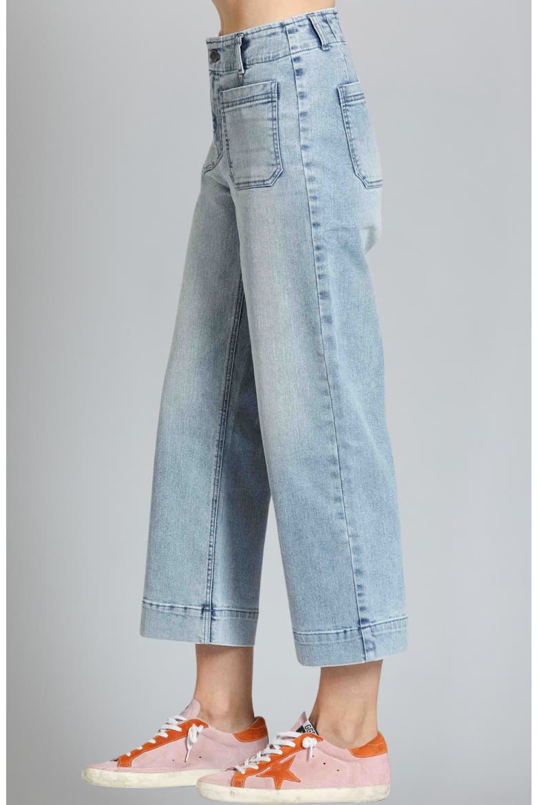 Wide Leg Ankle Jeans, Alternate, color, LIGHT INDIGO