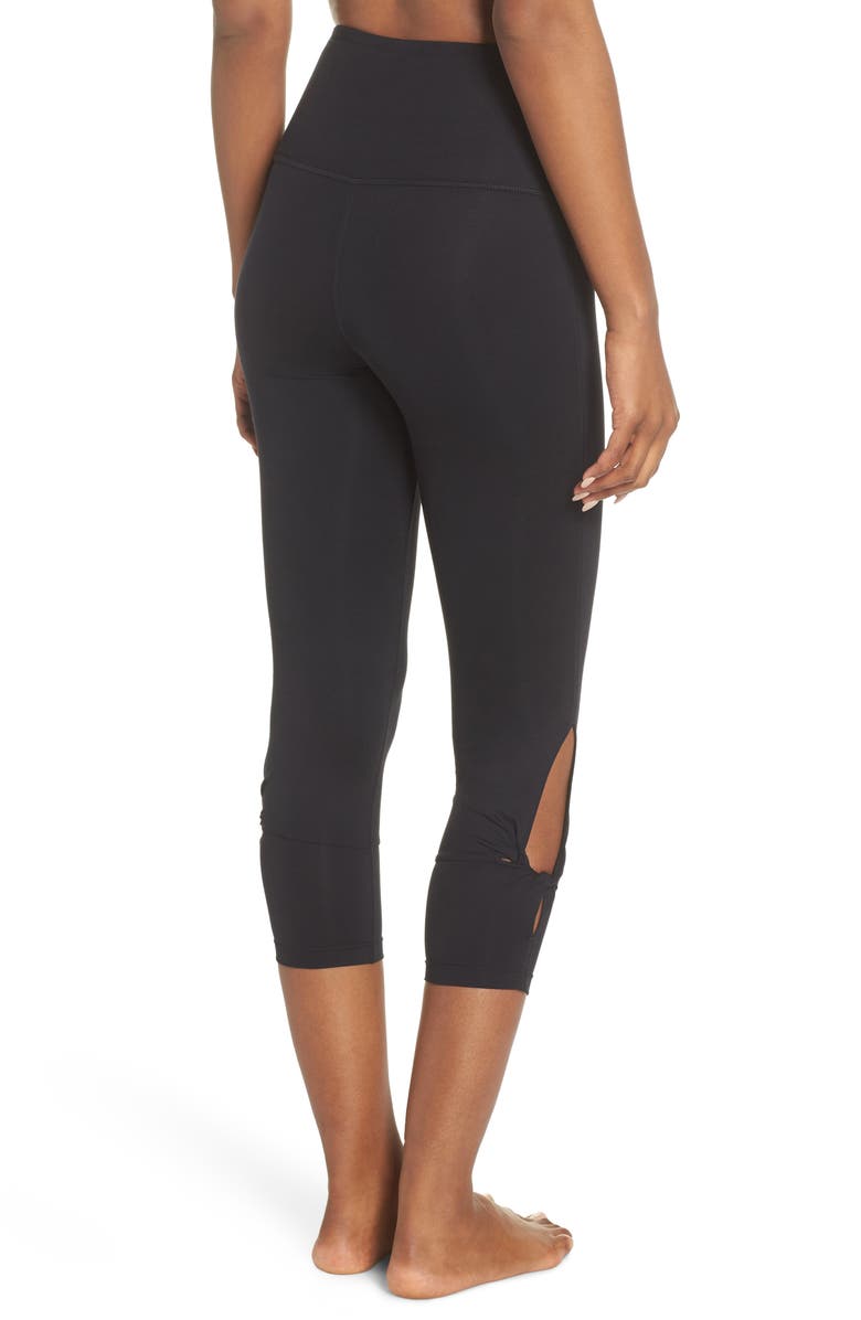 Zella Katya High Waist Recycled Crop Leggings, Alternate, color, 