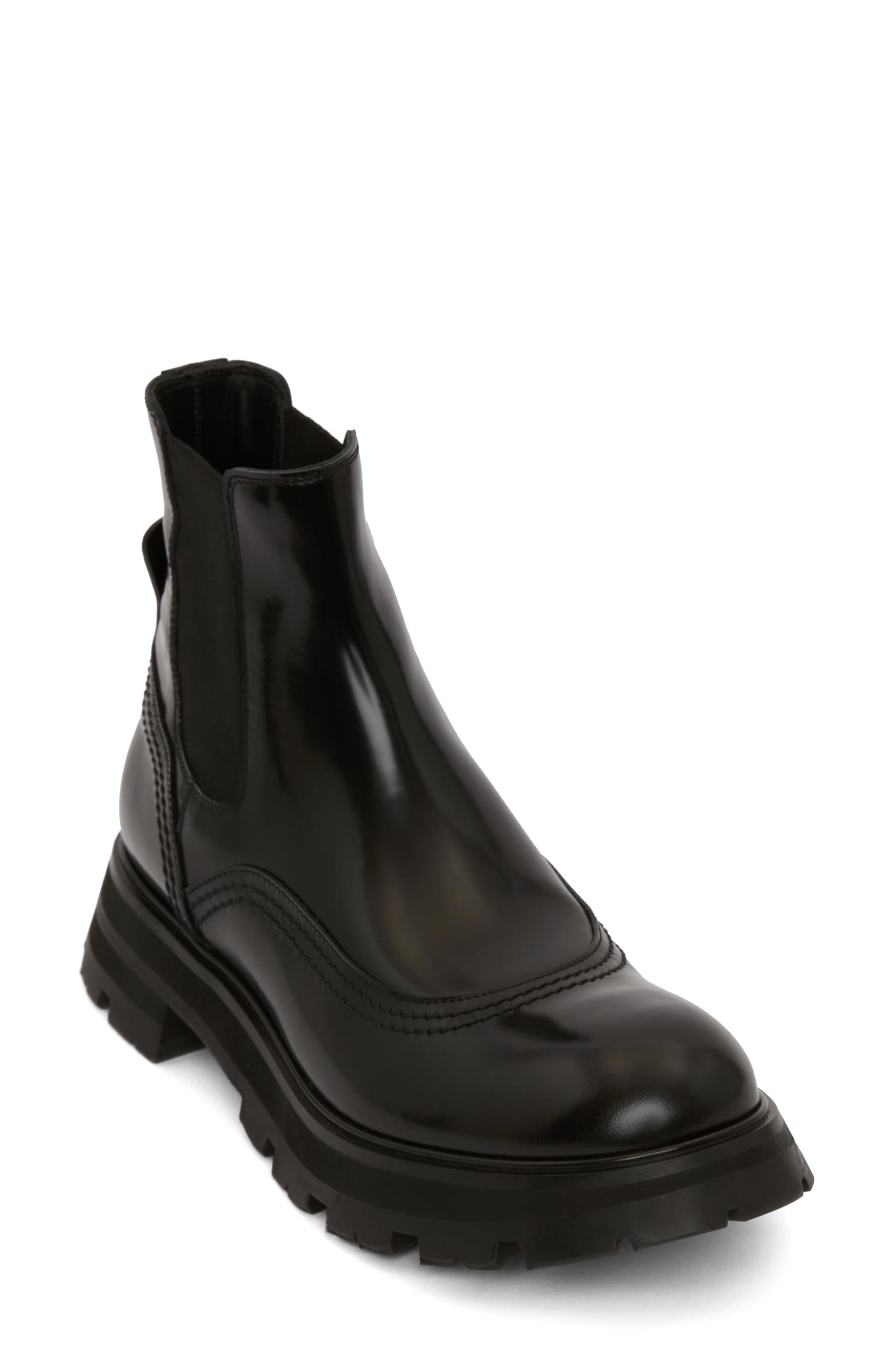 McQueen Alexander McQueen Lug Chelsea Boot, Alternate, color, 
