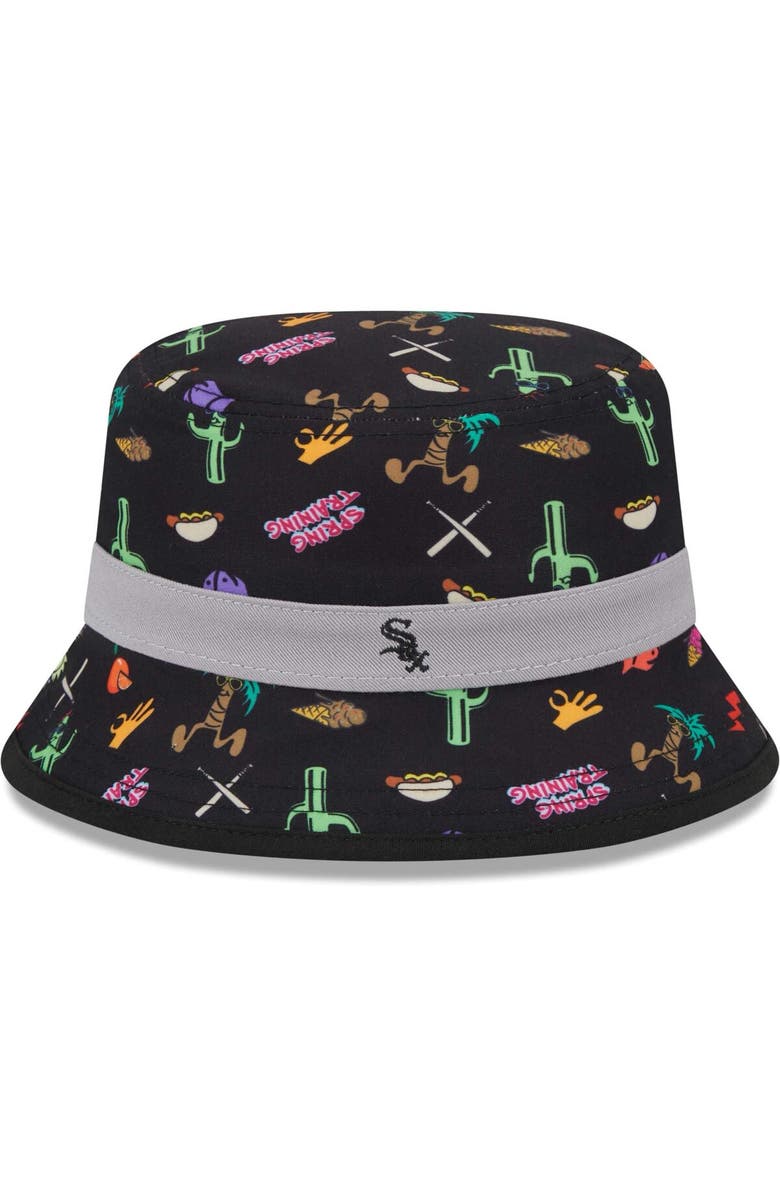 New Era Toddler New Era Black Chicago White Sox Spring Training Icon Bucket Hat, Main, color,