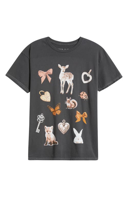 Vinyl Icons Vintage Animals Cotton Graphic T-shirt
