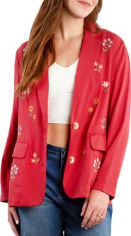 Billy T Wild Blossom Embroidered Blazer