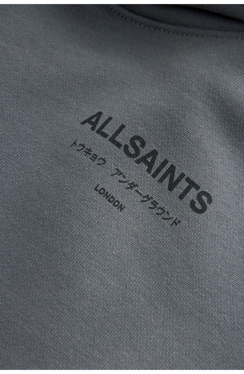 smALLSAINTS by ALLSAINTS Kids' Underground Oversize Logo Hoodie, Alternate, color, Grey