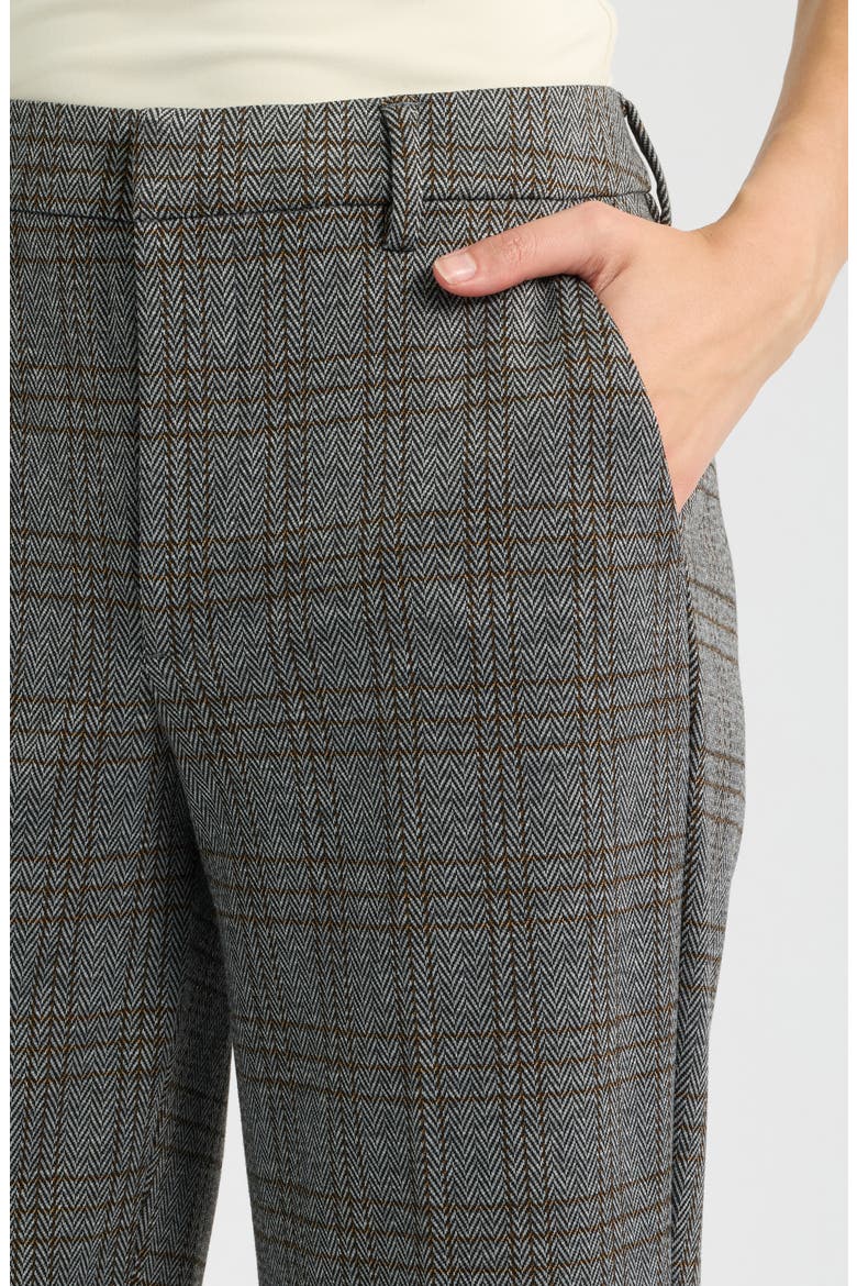 Kelsey Plaid Wide Leg Pants, Alternate, color, BLACK MULTI HERRINGBONE PLAID